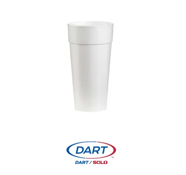 Cups 24oz Foam 100 QTY and lids
