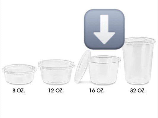 Deli Containers 16oz with Lids